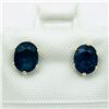 Image 1 : 161) 10K YELLOW GOLD SAPPHIRE EARRINGS