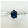 Image 1 : 162) 10K WHITE GOLD SAPPHIRE & DIAMOND RING