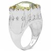 Image 2 : 168) RHODIUM PLATED LEMON TOPAZ RING
