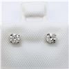 Image 1 : 175) 14K WHITE GOLD DIAMOND EARRINGS