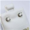 Image 2 : 175) 14K WHITE GOLD DIAMOND EARRINGS