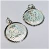 Image 2 : 187) STERLING SILVER 2 PENDANT