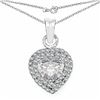 Image 1 : 189) STERLING SILVER CUBIC ZIRCONIA PENDANT