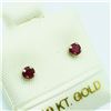 Image 2 : 191) 10K WHITE GOLD RUBY EARRINGS