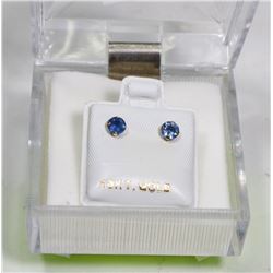 193) 10K YELLOW GOLD SAPPHIRE EARRINGS