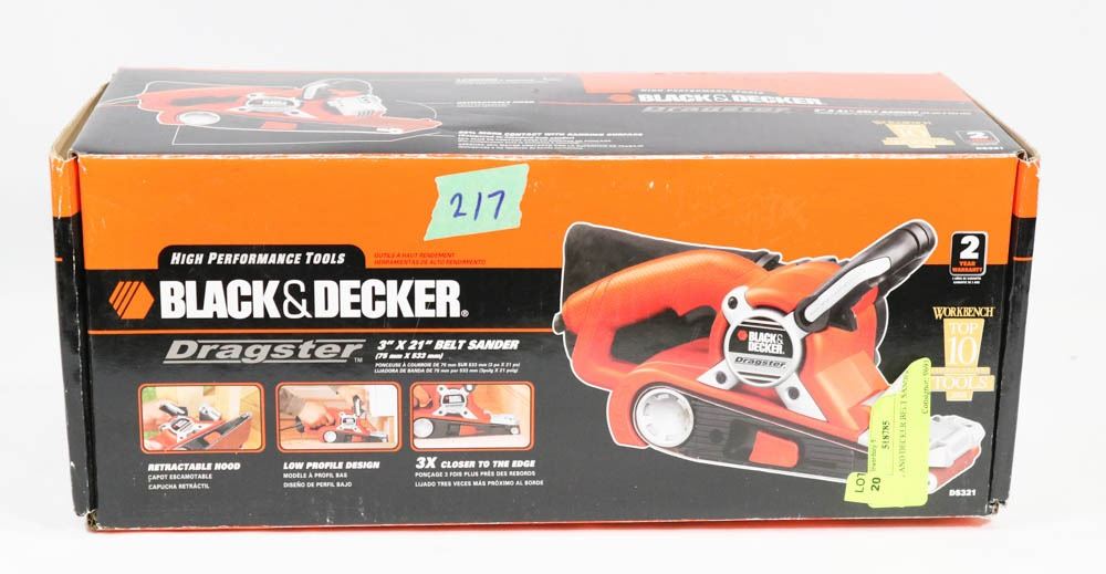 BLACK AND DECKER BELT DRAGSTER SANDER
