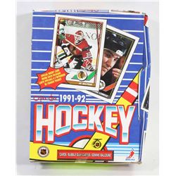 1991-92 O-PEE-CHEE HOCKEY BOX, TAPED