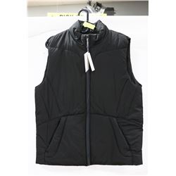 NEW SZ L BLACK NORTH END FULL ZIP VEST