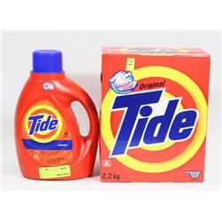 BOX OF TIDE SOLD WITH BOTTLE OF TIDE