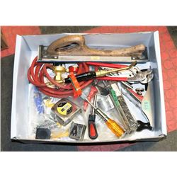 BOX OF ASSORTED HAND TOOLS