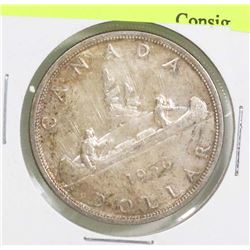 1956 CANADIAN SILVER DOLLAR COIN.