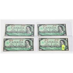 LOT OF FOUR 1867-1967 CENTENNIAL CANADIAN $1.00