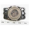 Image 1 : VINTAGE BELT BUCKLE WITH 1958 SILVER DOLLAR