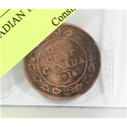CANADIAN 1916 LARGE PENNY