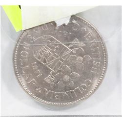 BC CENTENNIAL DOLLAR COIN