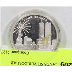 COOK ISLANDS SILVER DOLLAR COIN
