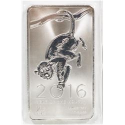 10 TROY OUNCE 2016 YEAR OF THE MONKEY .999 SILVER