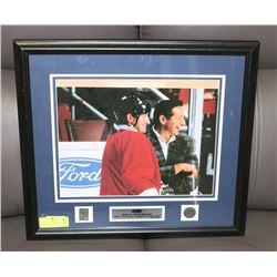 FRAMED GRETZKY AND FATHER PHOTO