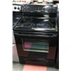 Image 1 : FRIGIDAIRE BLACK FLAT TOP STOVE, 30"X26"X36",