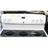 Image 2 : KENMORE WHITE FLAT TOP STOVE, 30"X26"X36".
