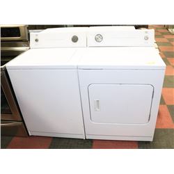 ROPER TOPLOAD WASHER & DRYER SET, 29"X26"X36",