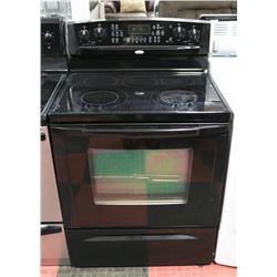 WHIRLPOOL BLACK CERAMIC TOP CONVECTION OVEN