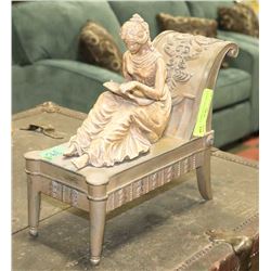 ESTATE LADY READING ORNAMENT