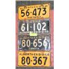 Image 1 : 1941, 1942, 1943 & 1944 ALBERTA LICENSE PLATES.