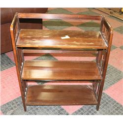 WOOD FOLDING SHELF