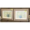 Image 1 : PAIR OF FRAMED FLORAL PICTURES