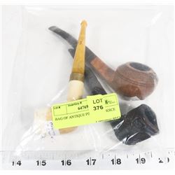 BAG OF ANTIQUE PIPES ON CHOICE