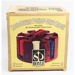 REVOLVING POKER CHIP RACK