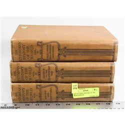 LOT OF THREE HISTORY OF THE WORLD BOOKS