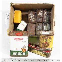 BOX OF COLLECTIBLE TINS