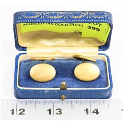 MARKED 14K GOLD CUFFLINKS