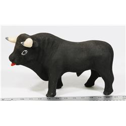 VINTAGE CHALKWARE BULL PIGGY BANK SEALED