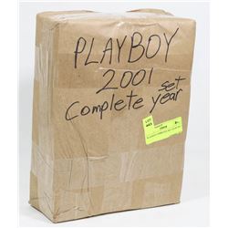 PLAYBOY COMPLETE SET YEAR 2001