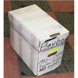 BOX OF VINTAGE PLAYBOYS 1970-79
