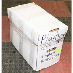 BOX OF VINTAGE PLAYBOYS 1980'S-90S