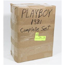 PLAYBOY COMPLETE SET YEAR 1981