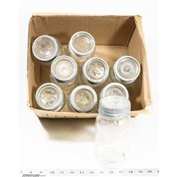 BOX OF VINTAGE JARS