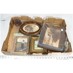 BOX OF VINTAGE PICTURES