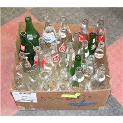 BOX OF COLLECTIBLE POP BOTTLES