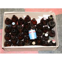 BOX OF COLLECTIBLE BEER BOTTLES