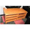 Image 1 : WOOD SHELVING UNIT, 43"X24"X19"