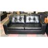 Image 4 : NEW BLACK LEATHERETTE 85" SOFA WITH 61"  LOVE SEAT