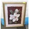 Image 1 : ORNATE FRAMED FLOWER PICTURE