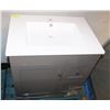 Image 1 : WHITE TOP VANITY SINK, 1 DRAWER, 2 DOORS,