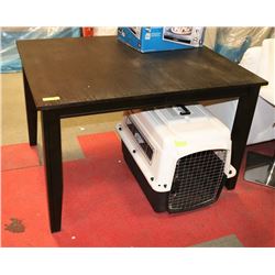 WOOD TONE KITCHEN TABLE, 48"X38"X30"