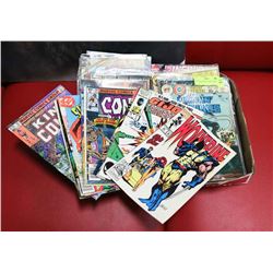 FLAT OF VINTAGE COMIC BOOKS